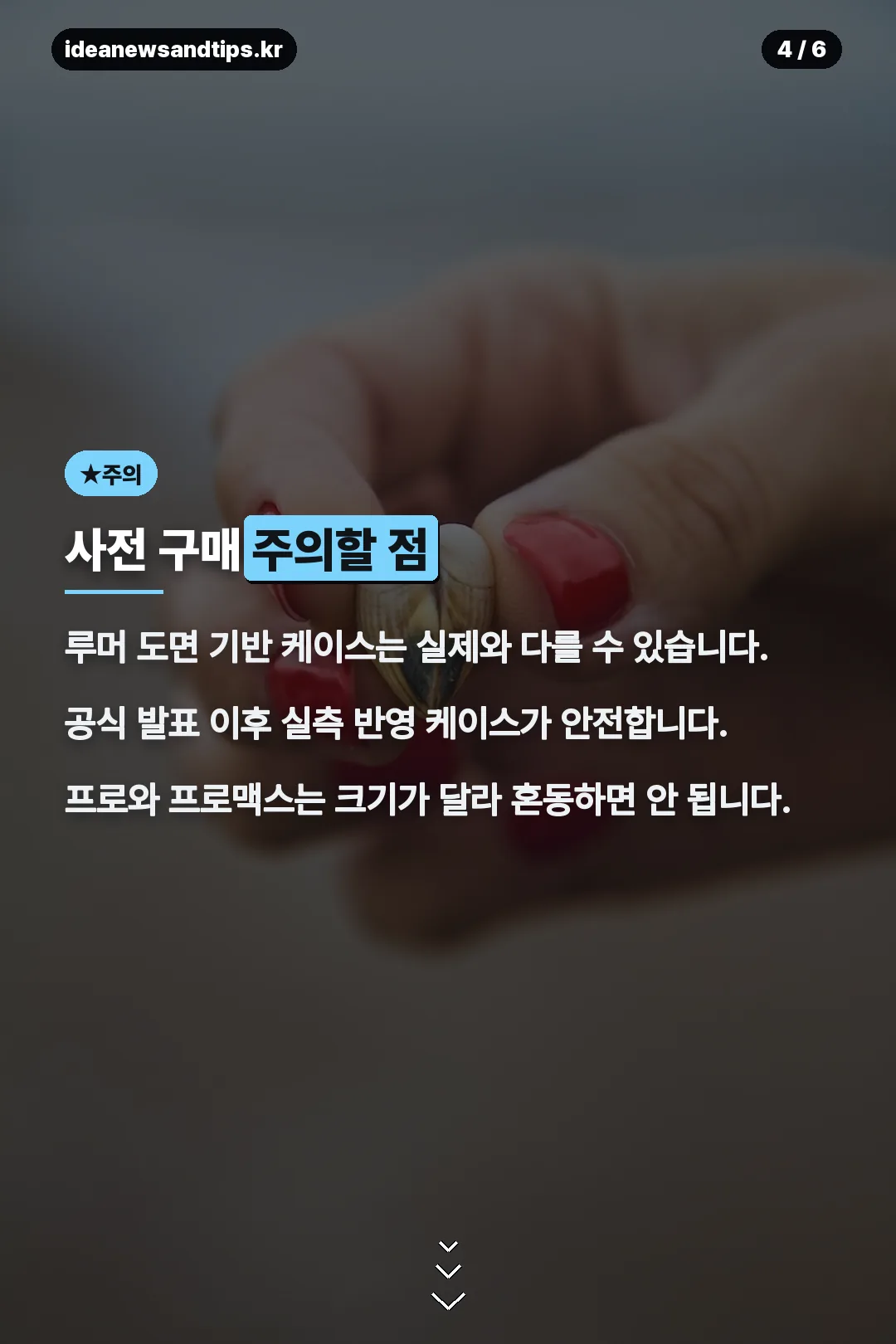 사전 구매 주의할 점